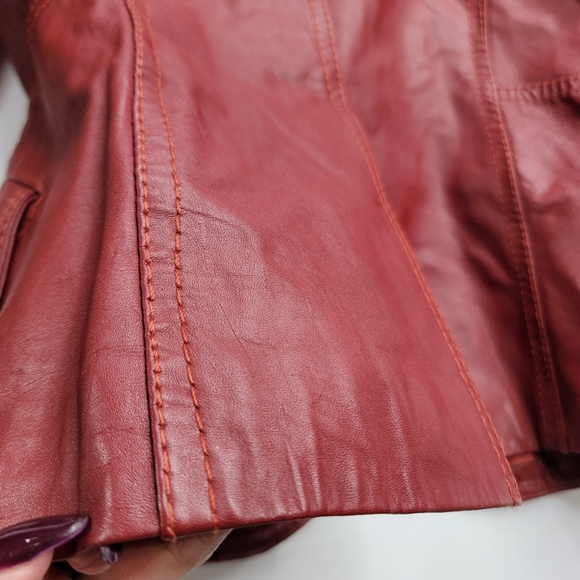 Sale Wilson House Of Suede Vintage True Leather Jacket USA Single Breasted Retro - Picture 8 of 14